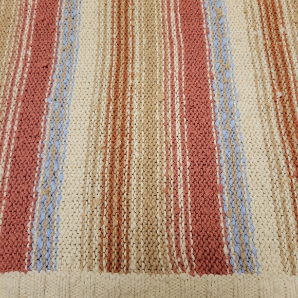 Coldwater Creek Stripe Knit Sweater Beachy Vibes Size PM - Picture 7 of 11